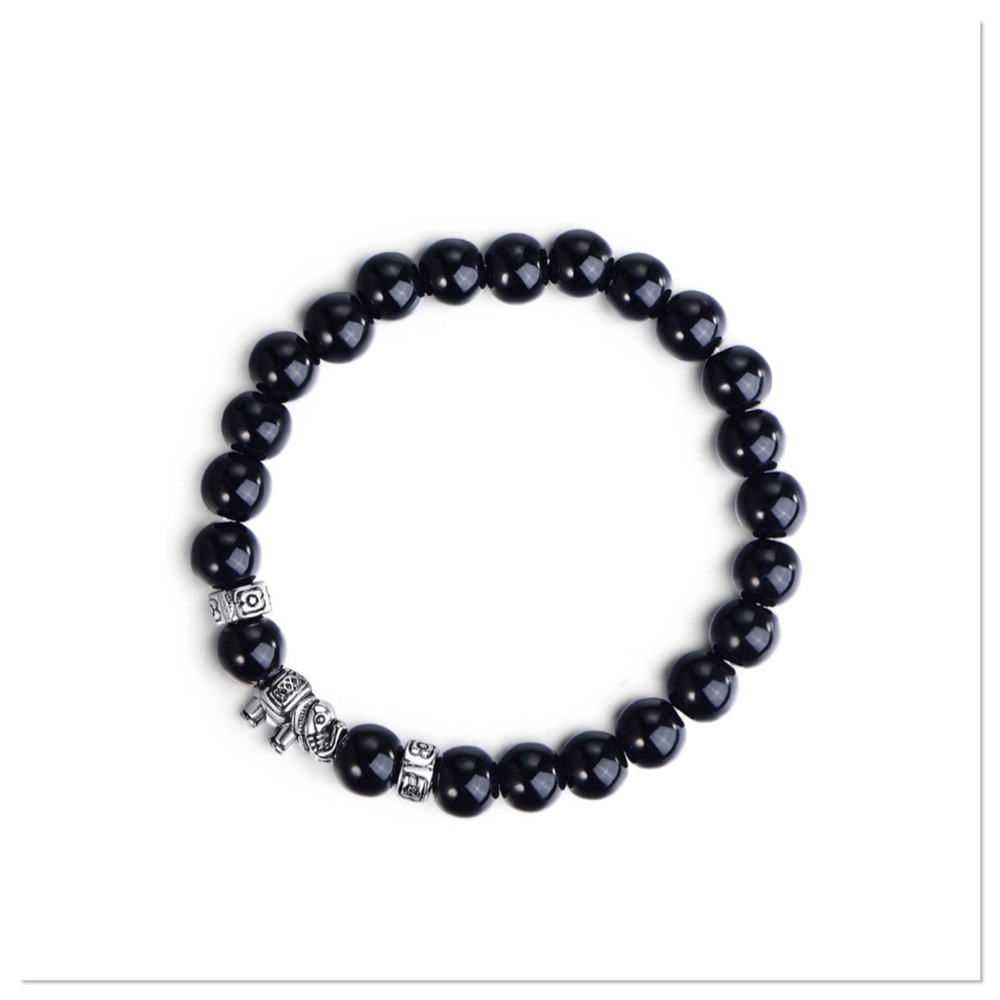 Black Jasper Elephant Bracelet